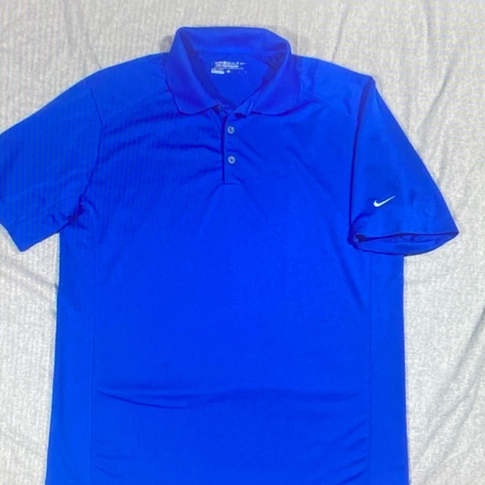 Nike Men's Vibrant Blue Polo Shirt